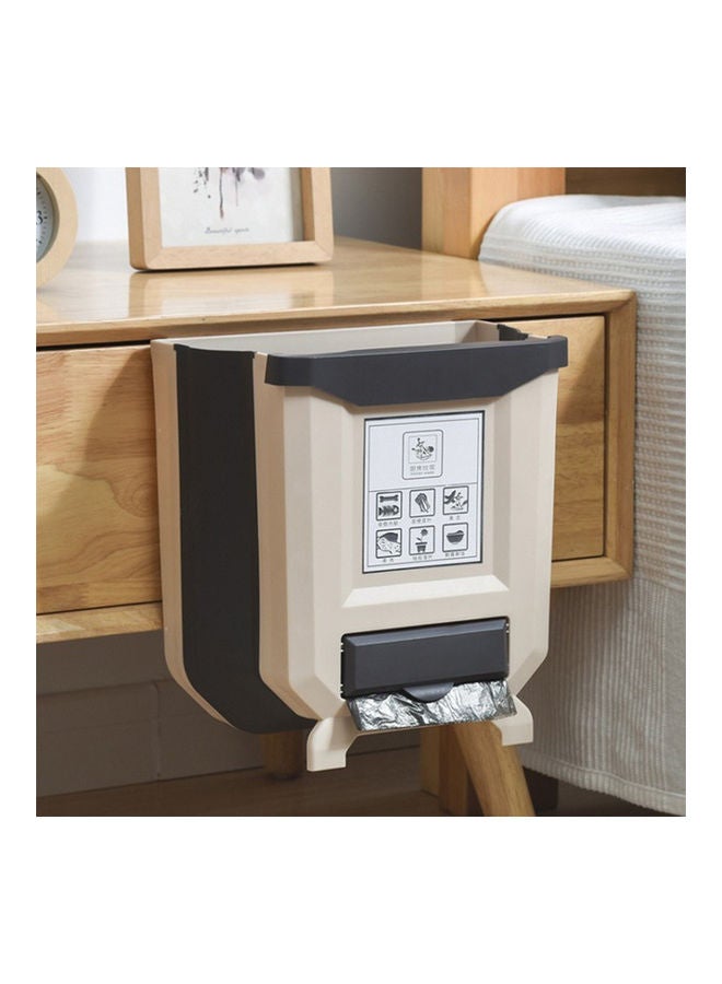 Mini Hanging Kitchen Trash Can Beige  - Image 2