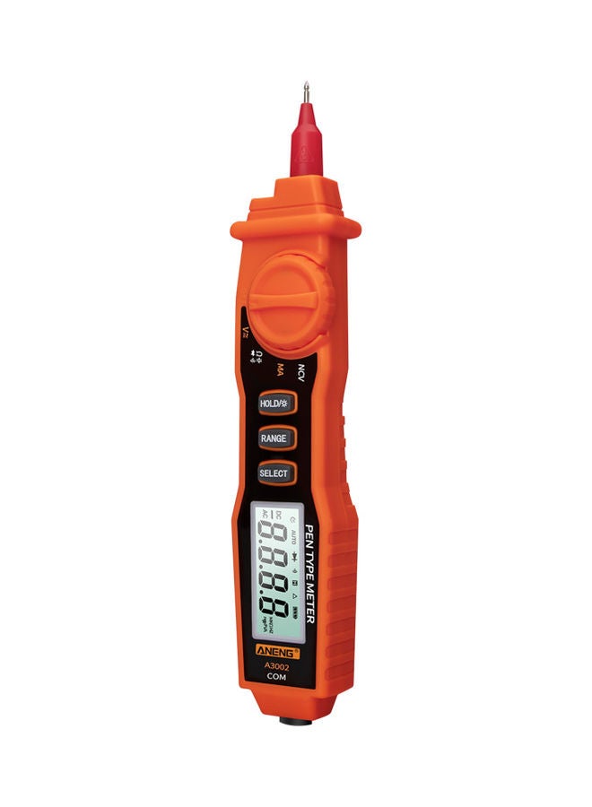ANENG Digital Multi-Meter Tester Pen Orange/Black  - Image 1