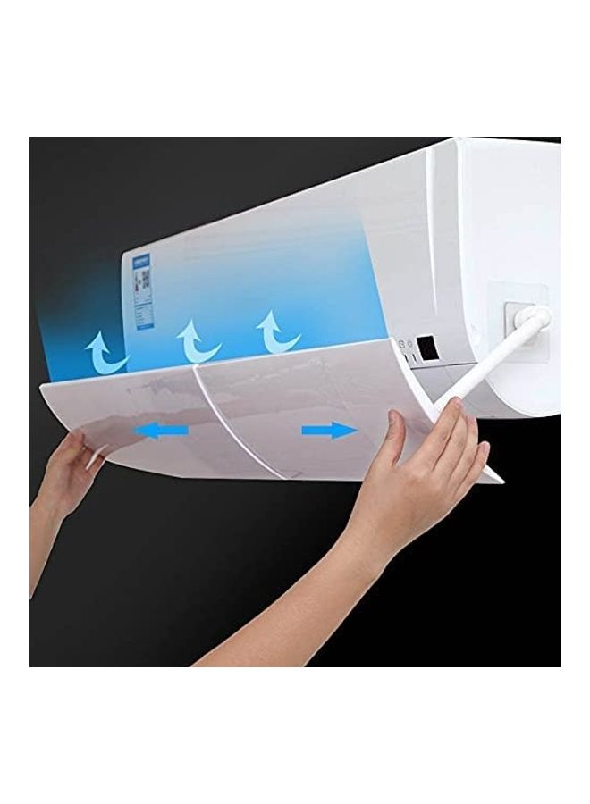 XiuWoo Anti Direct Blowing Retractable Air Conditioning Deflector T143 White - Image 1
