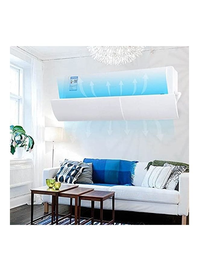XiuWoo Anti Direct Blowing Retractable Air Conditioning Deflector T143 White - Image 3