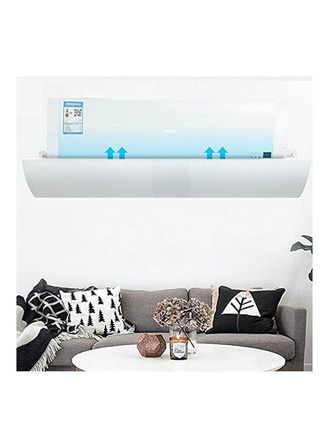 XiuWoo Anti Direct Blowing Retractable Air Conditioning Deflector T143 White - Image 4