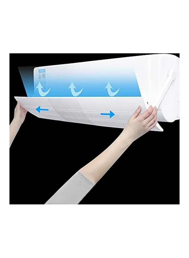 XiuWoo Anti Direct Blowing Retractable Air Conditioning Deflector T159 White - Image 3