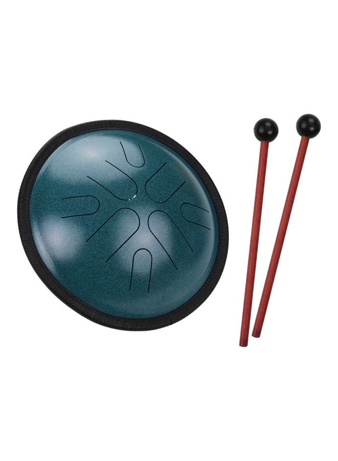 Generic 10-Inch 8-Notes Portable Steel Tongue Drum Set with Mallets  - Image 1