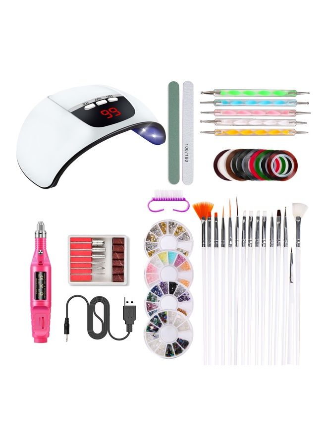 طقم أدوات للعناية بالأظافر متعدد الألوان - Image 1