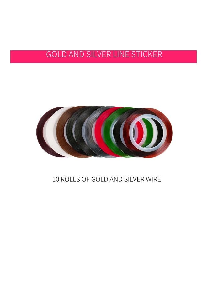 طقم أدوات للعناية بالأظافر متعدد الألوان - Image 3