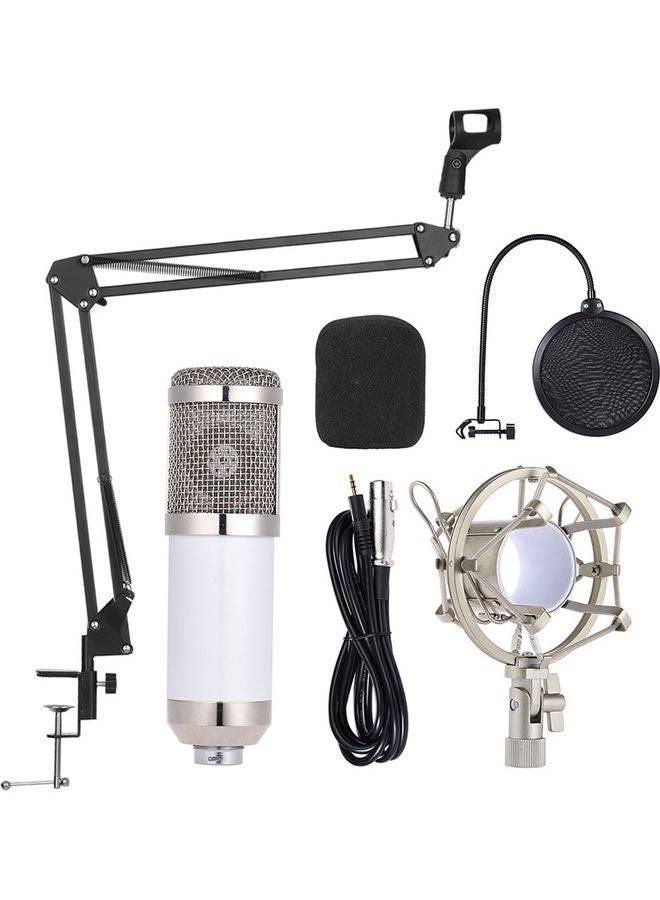 Professional Studio Broadcasting Condenser Microphone Kit I-6754W White - Image 1