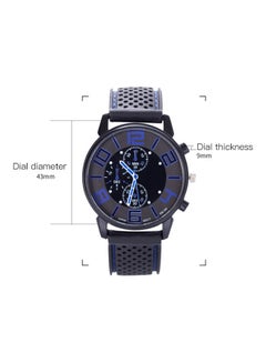 Generic Men's Stylish Analog Wrist Watch - 38 mm - Black  - Image 3
