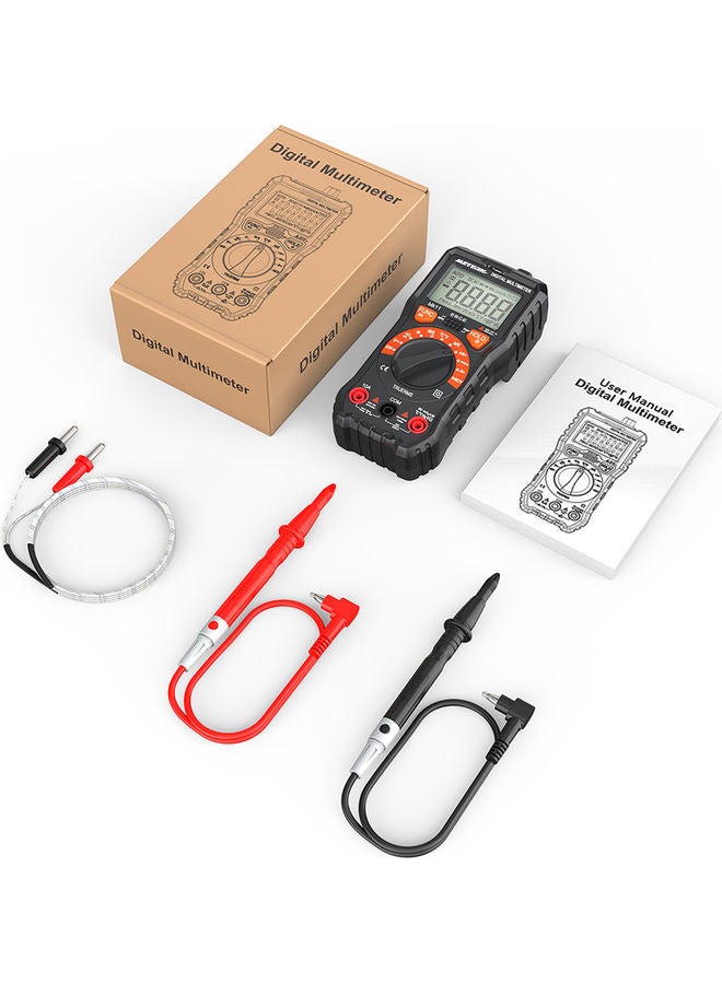 Meterk - Multi-Functional Digital Multi-Meter Black/Orange - Image 1