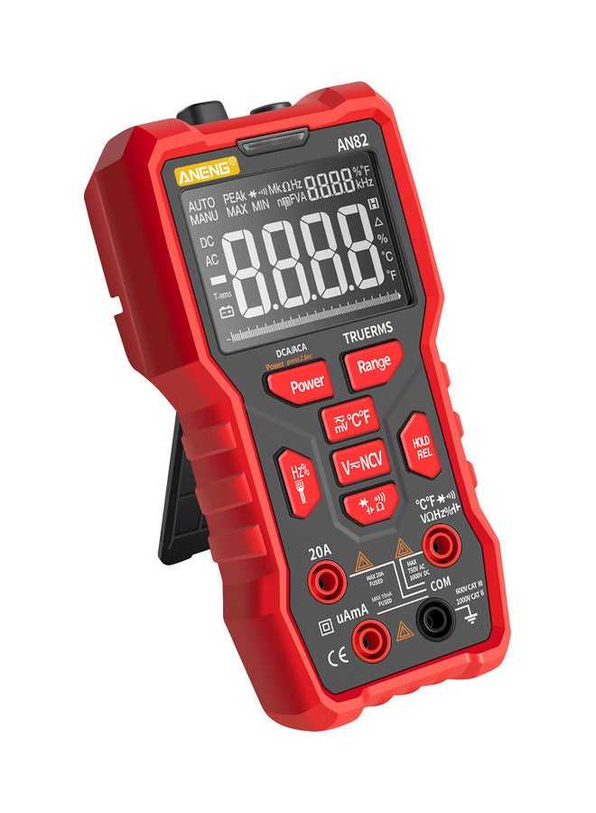 ANENG AN82 High Precision Digital Multi-Meter Red/Black - Image 2