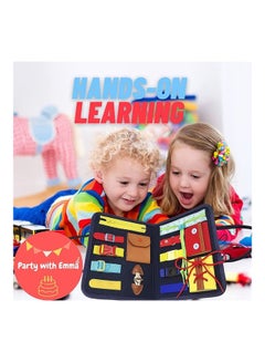 XiuWoo 14-In-1 Toddler Busy Board Montessori Toy 32x27x22cm  - Image 2