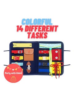XiuWoo 14-In-1 Toddler Busy Board Montessori Toy 32x27x22cm  - Image 5