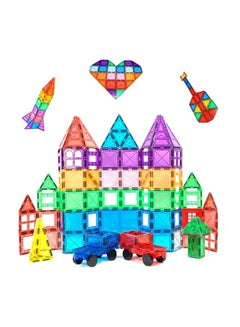 XiuWoo 62-Piece Magnetic Tiles Learning Educational Toy 32x25x8cm  - Image 1