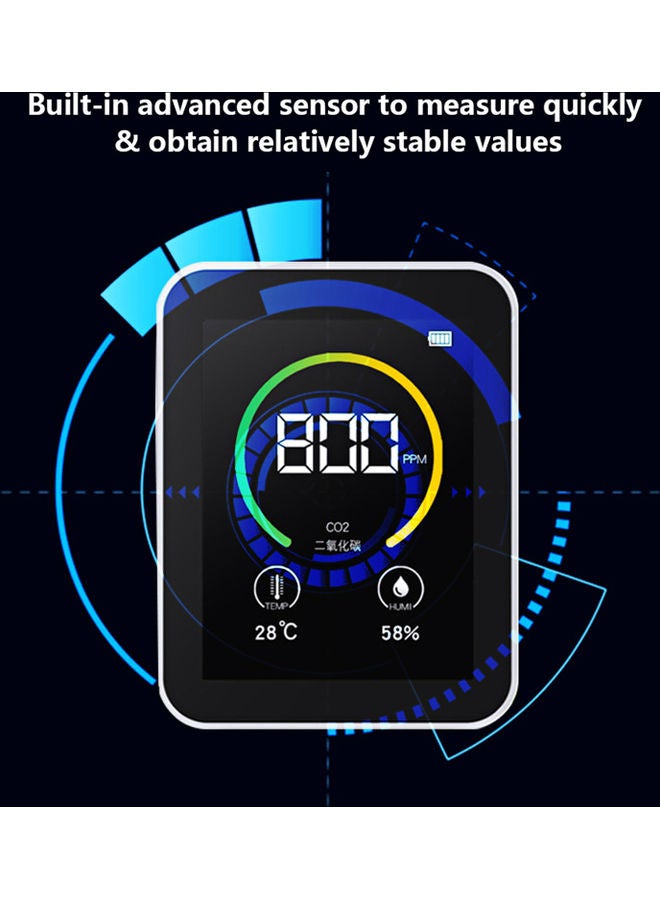 Air Quality Monitor White - Image 3