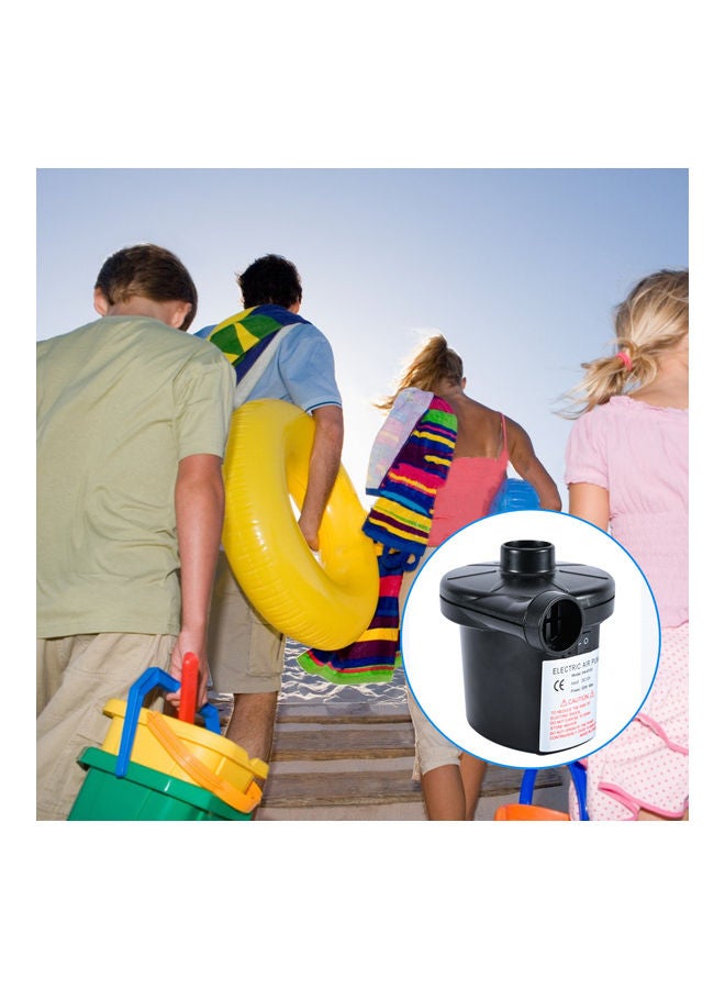 Generic Deflate Electric Air Pump with Portable Nozzles Black  - Image 3