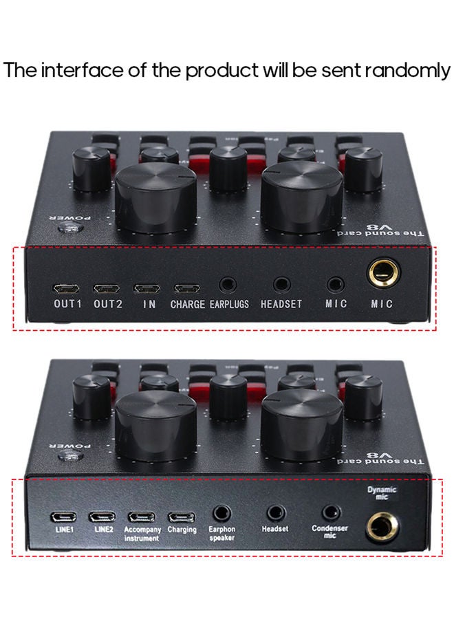 Multifunctional Live Sound Card And Microphone Suspension Kit I-5570S1 Black/White/Silver  - Image 4