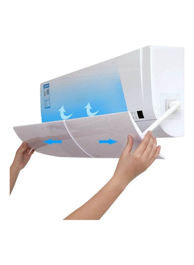 XiuWoo Anti Direct Blowing Retractable Air Conditioning Deflector T155 White - Image 1