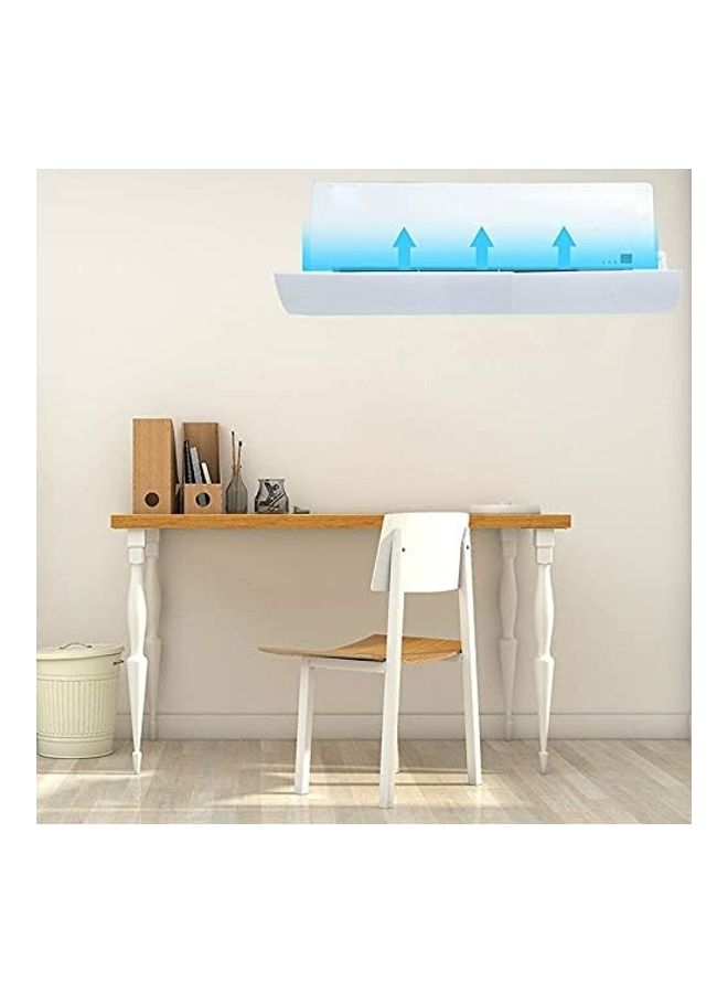 XiuWoo Anti Direct Blowing Retractable Air Conditioning Deflector T155 White - Image 4