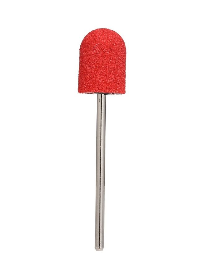 Generic 20-Piece Grit Nail Drill Bits Sanding Caps Red - Image 1
