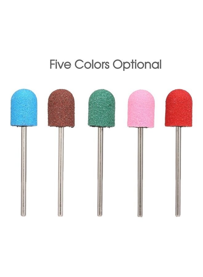 Generic 20-Piece Grit Nail Drill Bits Sanding Caps Red - Image 5