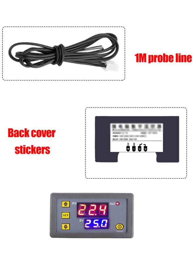 High-Precision Temperature Controller Black