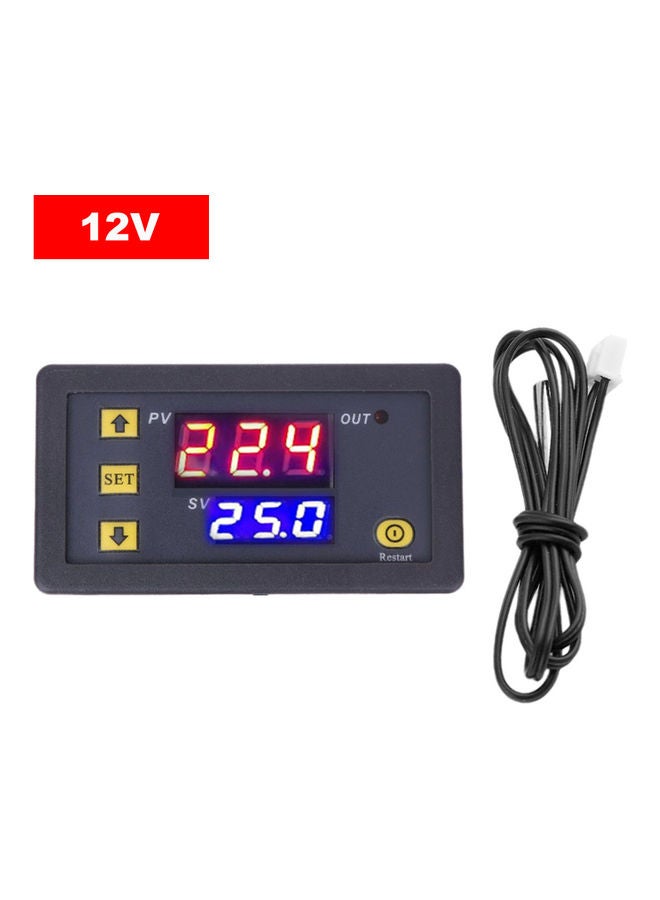 High-Precision Temperature Controller Black
