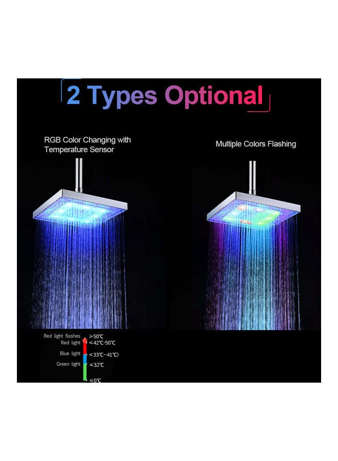 رأس دش بإضاءة LED متعدد الألوان 21.7x8x21.2سم - Image 4
