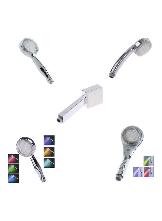 دش بإضاءة LED بألوان متغيرة فضي 23x6x9سم - Image 5