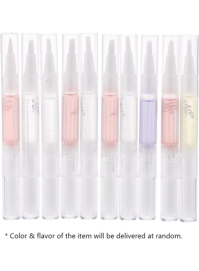 مجموعة أقلام زيت للعناية بالأظافر والجلد المحيط بها مكونة من 10 قطع متعدد الألوان - Image 1