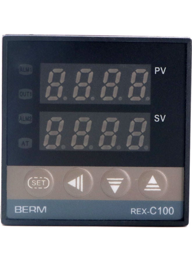 جهاز للتحكم الرقمي في درجة الحرارة PID أسود 10.70x4.80x4.80سم - Image 3