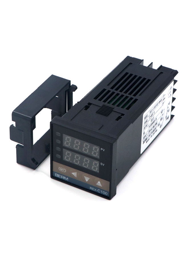 جهاز للتحكم الرقمي في درجة الحرارة PID أسود 10.70x4.80x4.80سم - Image 1