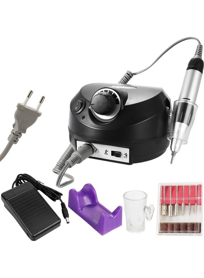 Generic Professional Nail Grinding Machine File Polisher Manicure Kits Black  - Image 1
