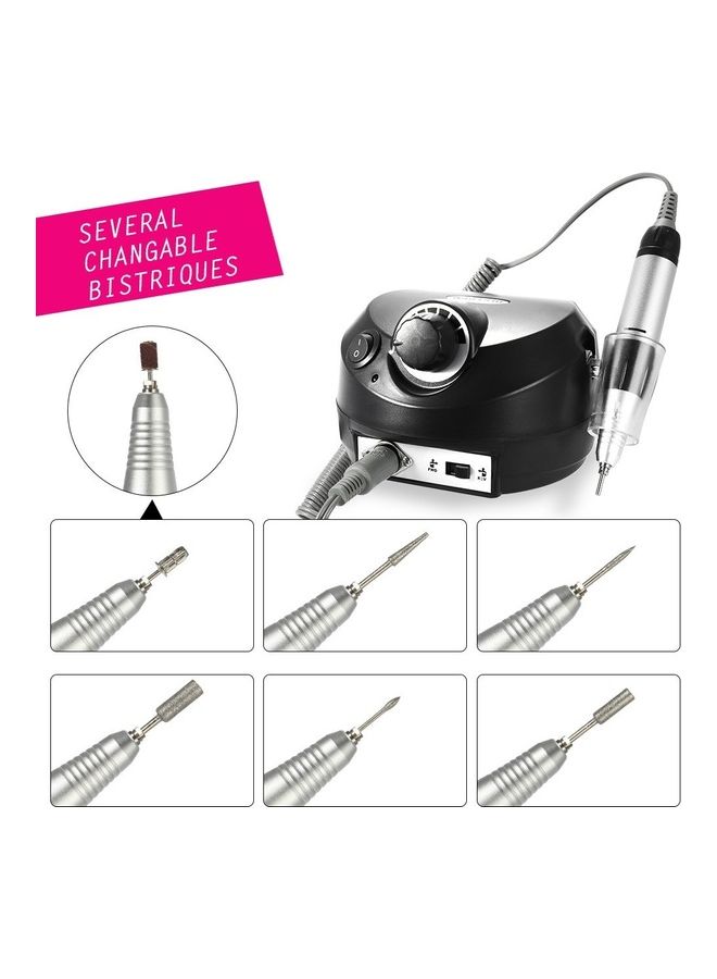Generic Professional Nail Grinding Machine File Polisher Manicure Kits Black  - Image 3