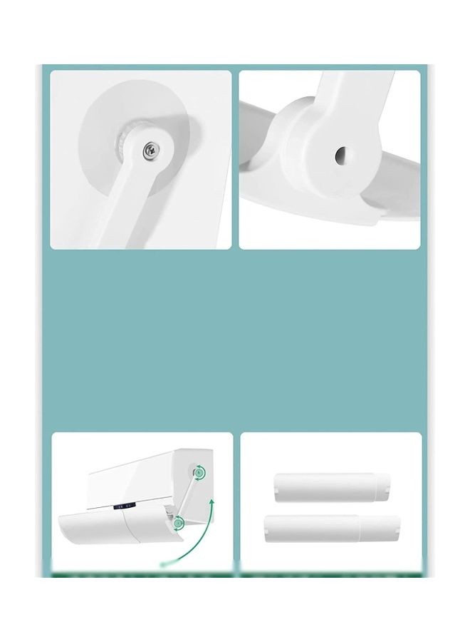 XiuWoo Adjustable Air Conditioner Deflector T139 White - Image 5
