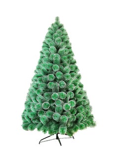 Generic 210 Centimeter Artificial Christmas Tree With Stand And Snow Green  - Image 1