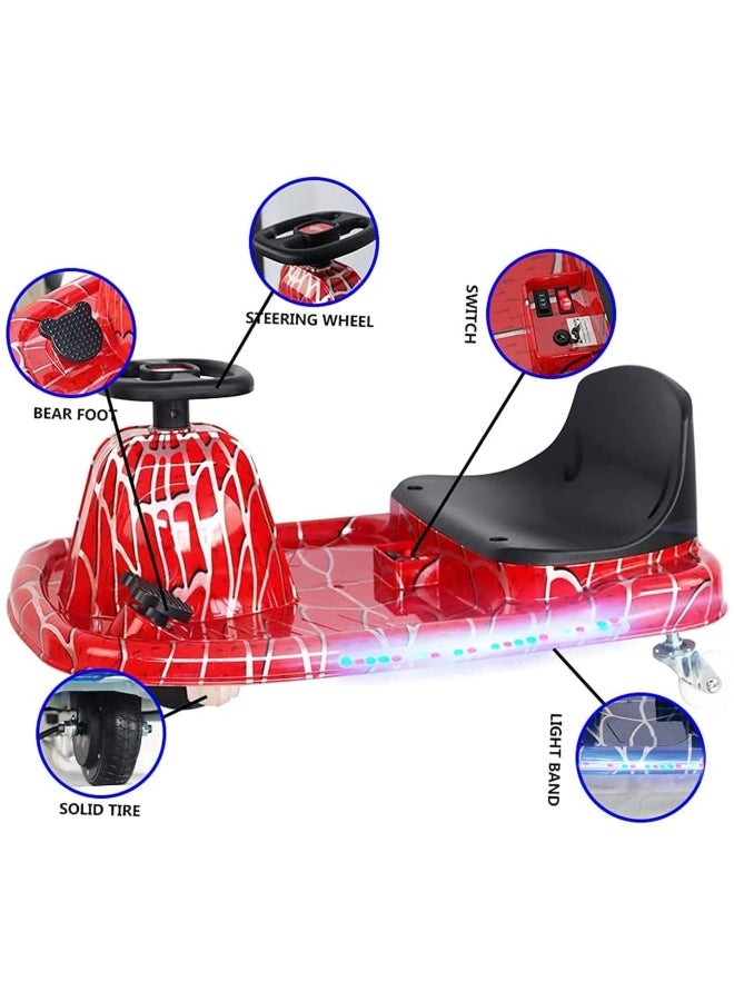 Cool Baby Drift Crazy Cart Kids Go Electric Scooter with Helmet Protective Gear 9.5kg - Image 3