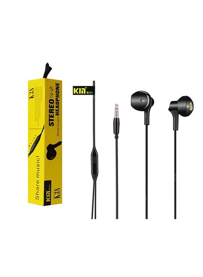 KIN Headphones Wired In-Ear Black - Image 3