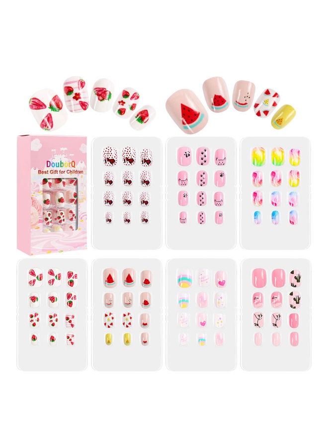 دوبورك طقم أطراف أظافر صناعية مكون من 84 قطعة متعدد الألوان - Image 1