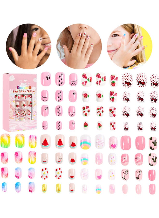 دوبورك طقم أطراف أظافر صناعية مكون من 84 قطعة متعدد الألوان - Image 2