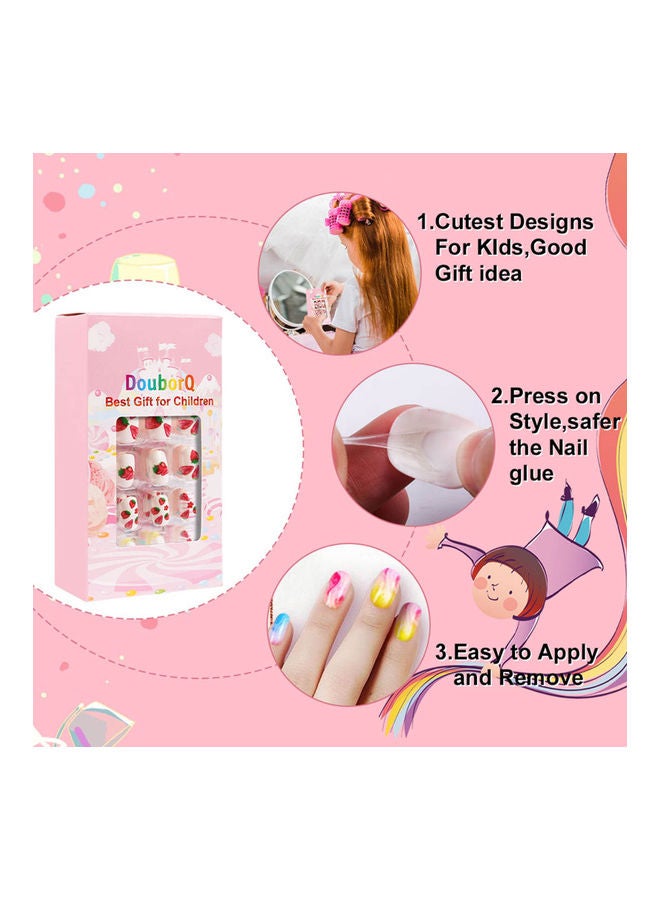 دوبورك طقم أطراف أظافر صناعية مكون من 84 قطعة متعدد الألوان - Image 3