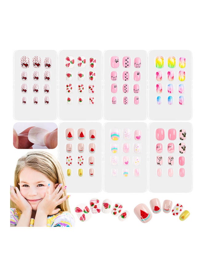 دوبورك طقم أطراف أظافر صناعية مكون من 84 قطعة متعدد الألوان - Image 4