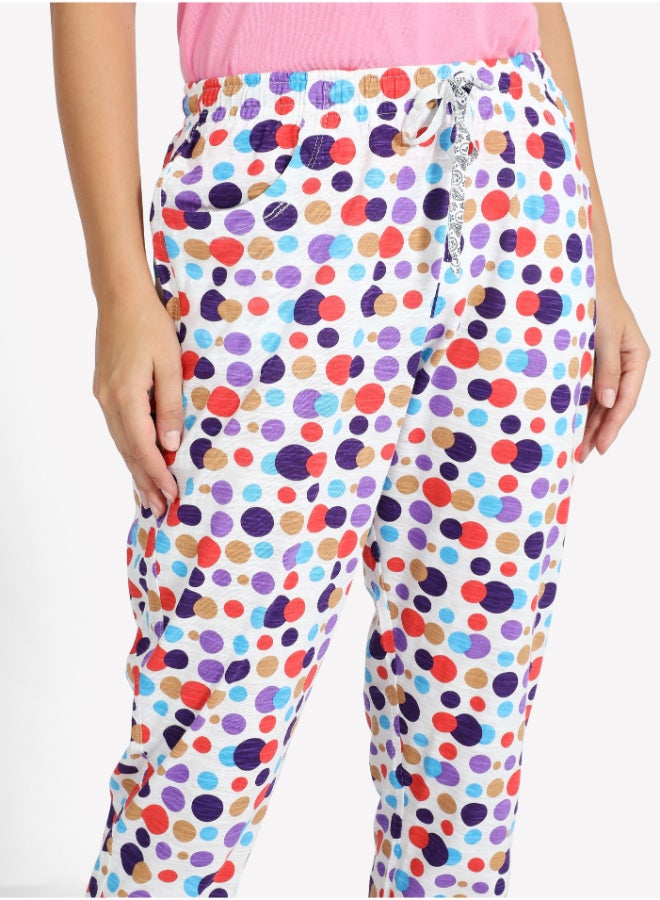 Miss Penny - Mid-Rise Casual Pyjama Bottoms Multicolour - Image 1