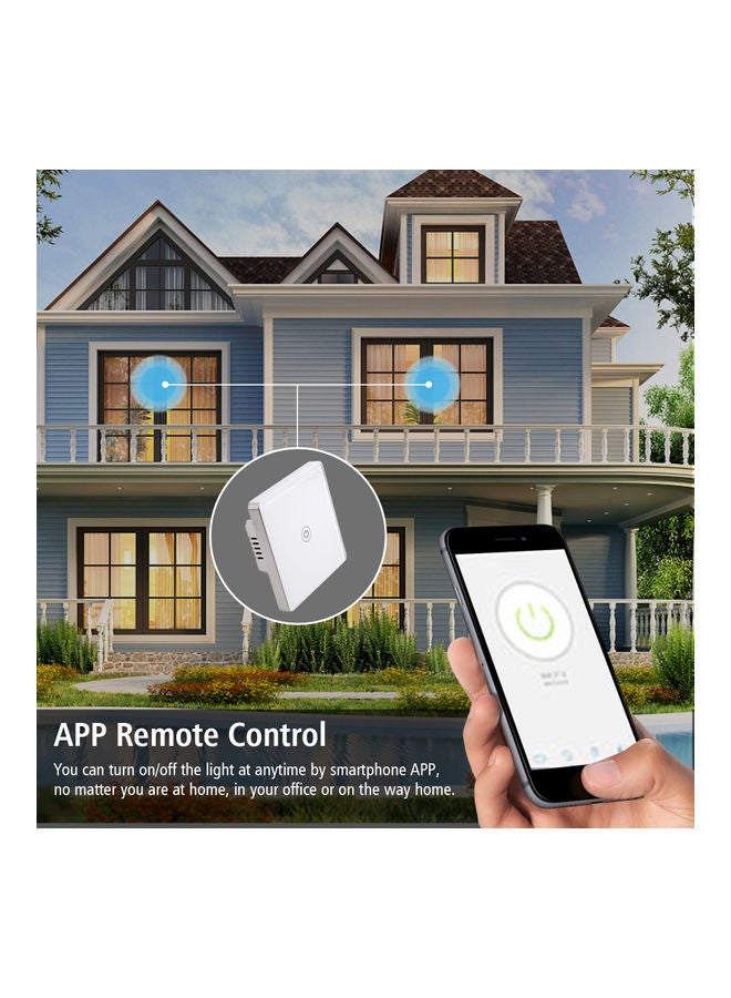 Wi-Fi Smart Touch Light Switch White