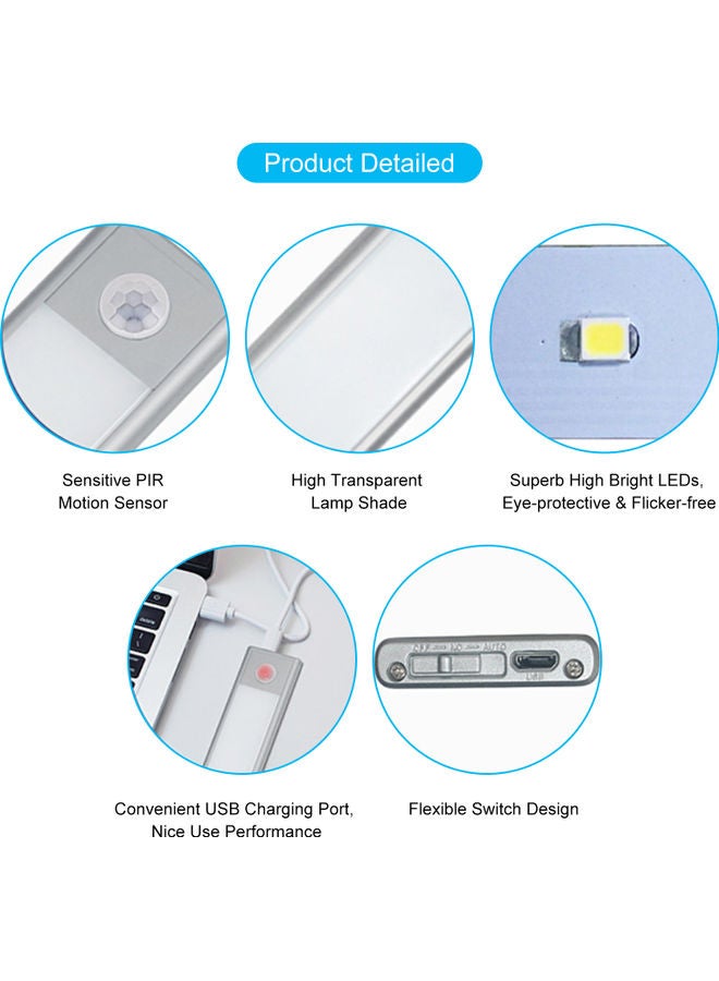 Cabinet Lamp Adopted  Motion Inductor Sensor Light White  - Image 3