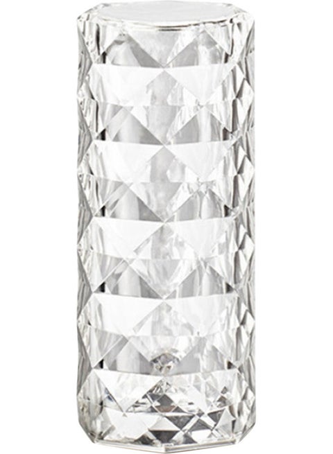 Acrylic Diamond Table Lamp Touching Control 3 Lighting Colours Clear
