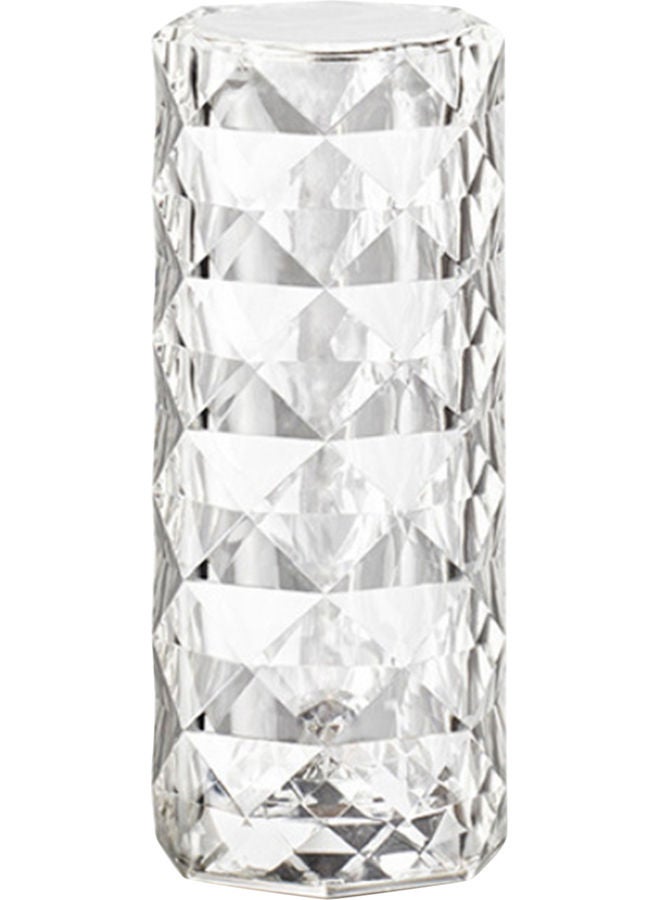 Generic - Acrylic Diamond Table Lamp Touching Control 3 Lighting Colours Clear - Image 1