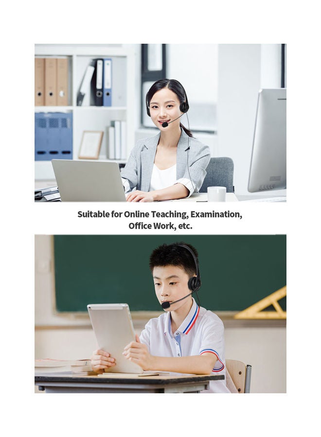 Generic - Call Center Wired Headset Black - Image 1