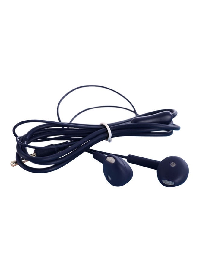 Generic Universal Wired Control Headphones With Microphone Blue 