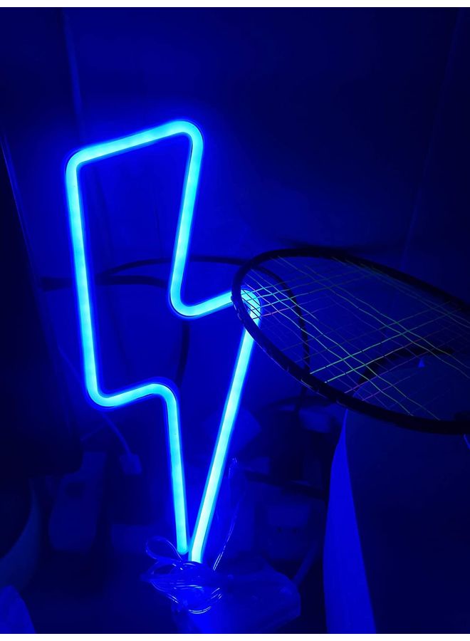 شو وو مصباح نيون بإضاءة LED أزرق 