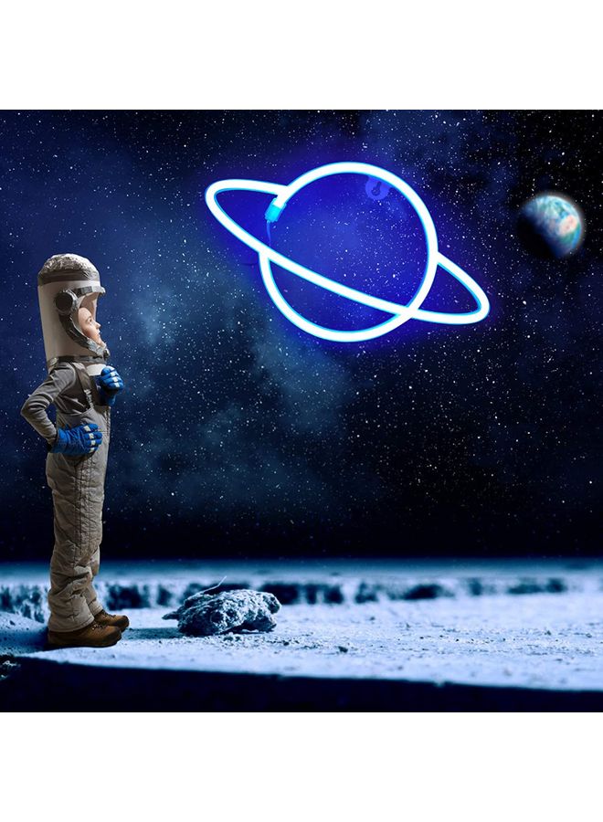 XiuWoo Planet Shaped Neon Light Blue - Image 2