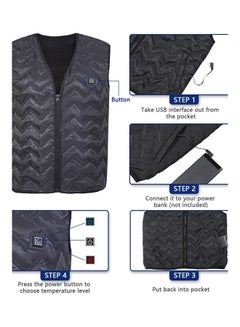 Generic Stylish Electric Vest Black  - Image 3
